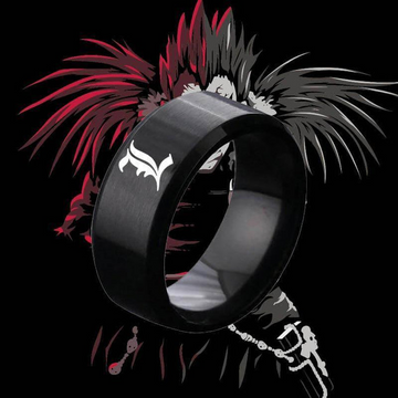 L of Death Note [Titanium] Ring