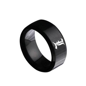 L of Death Note [Titanium] Ring